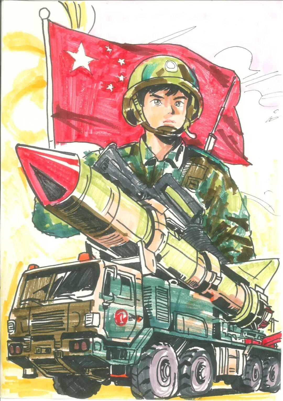 致敬军人·祝福献给火箭军①丨暖暖的,"八一爱民学校"