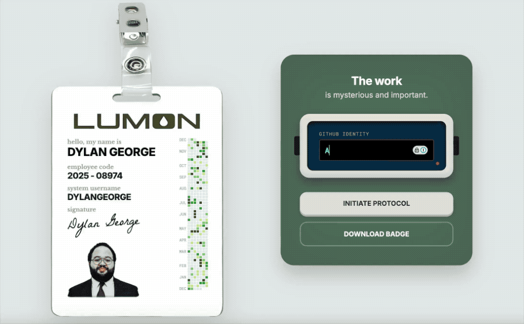 ▲ 体验地址：https://www.bubbbly.com/app/lumon-badge.html