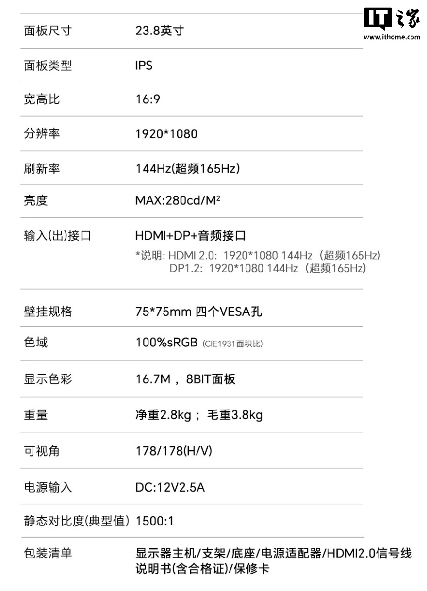 京东盛色“OF24H”显示器439 元直达链接