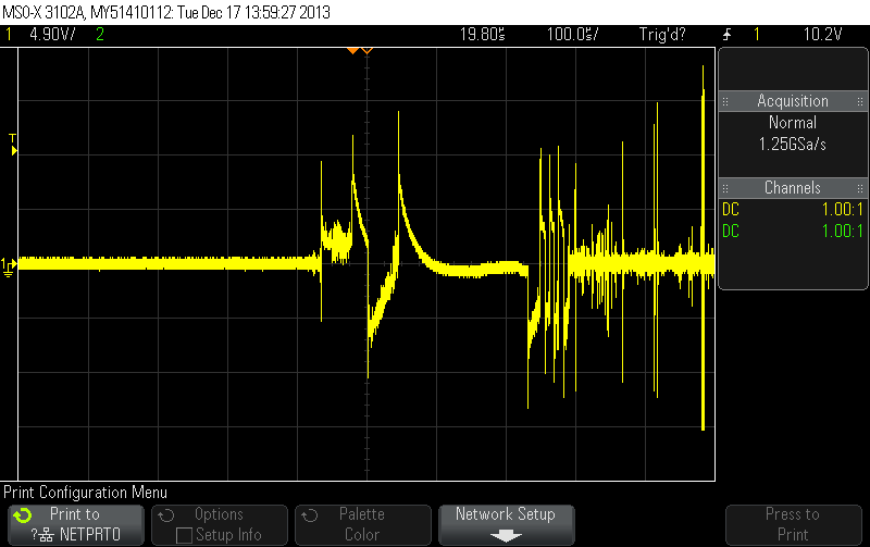 图5。工厂环境中多次静电放电的实际例子。