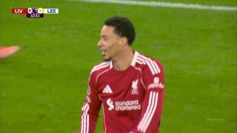 联赛3连胜终结！利物浦0-0利兹联 埃基蒂克失空门维尔茨屡失良机