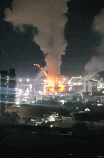 ▲遭遇空袭的委内瑞拉军事基地