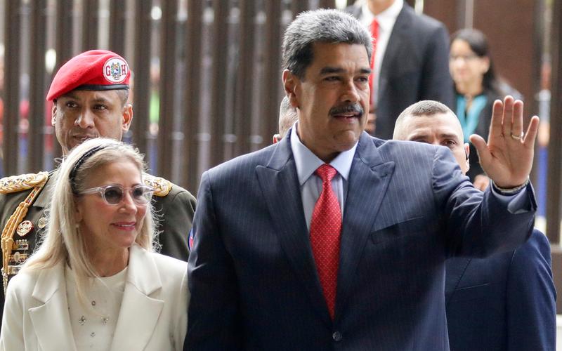 ▲资料图：委内瑞拉总统马杜罗及其夫人。图/IC photo