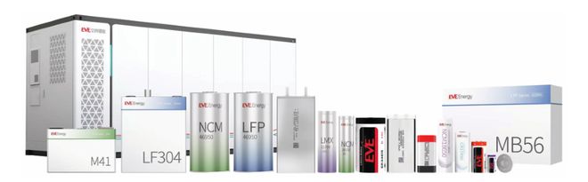 ▲亿纬锂能的电池产品