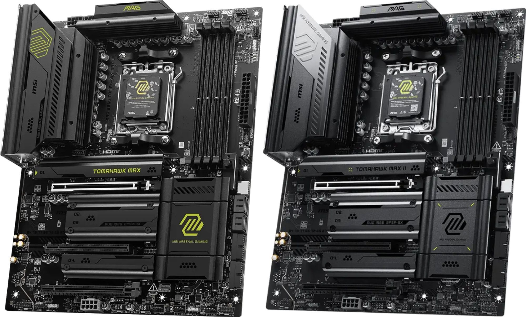 ▲ 左侧为老款“战斧导弹 MAX”，右侧为新款“战斧导弹 MAX II”