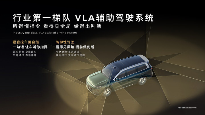 ▲ 零跑 D19 将搭载双骁龙 8797 芯片，采用 VLA 辅助驾驶系统