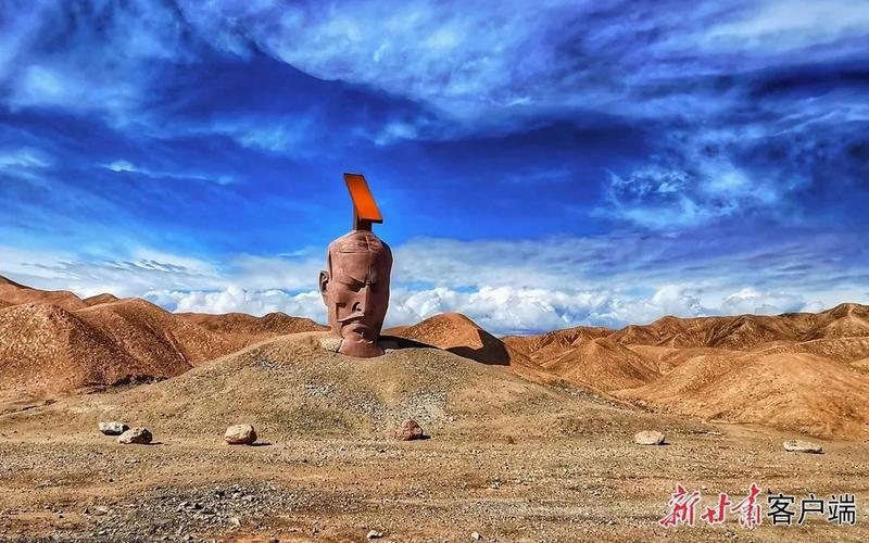 ▲位于甘肃瓜州的“汉武雄风”雕像。图/新甘肃客户端