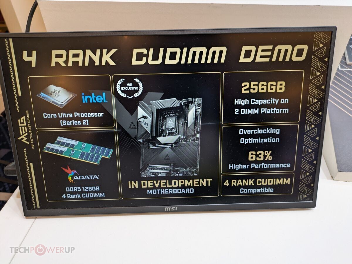微星展示 256GB 双槽 CUDIMM 主板：支持单条 128GB，内存超频性能提升 63%|MSI微星|内存|设计_新浪科技_新浪网