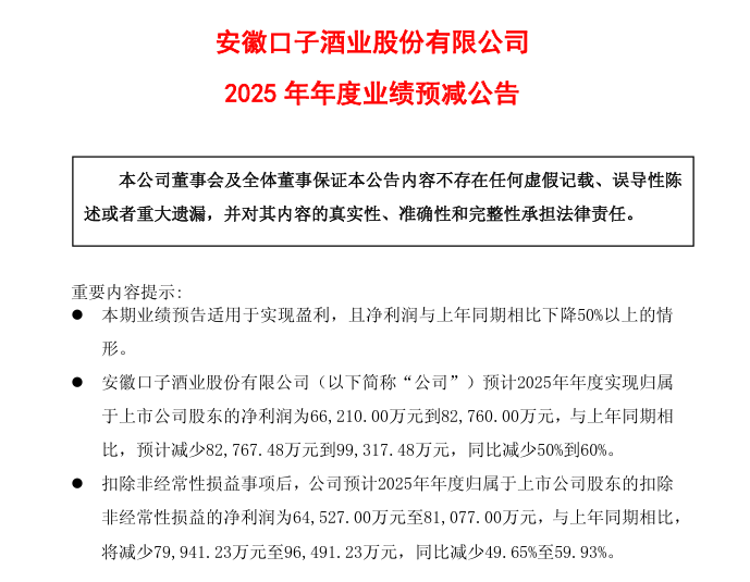 图片来源：口子窖公告截图