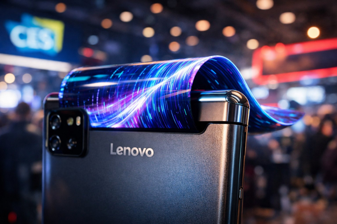 Rollable XD 概念机｜ 图片来源：联想