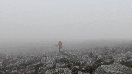 大雾天气下的鳌太线（图源：中国气象）