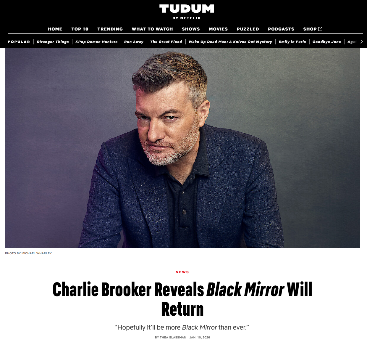 制作人确认Netflix 科幻惊悚剧《黑镜》第八季回归