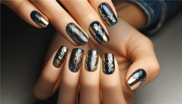 美甲。图片来源：作者AI生成