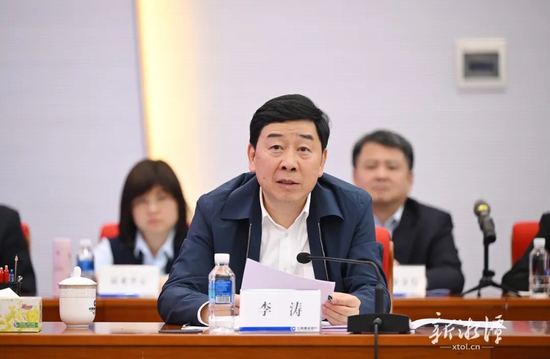 李涛讲话。（全媒体记者 方阳 摄）