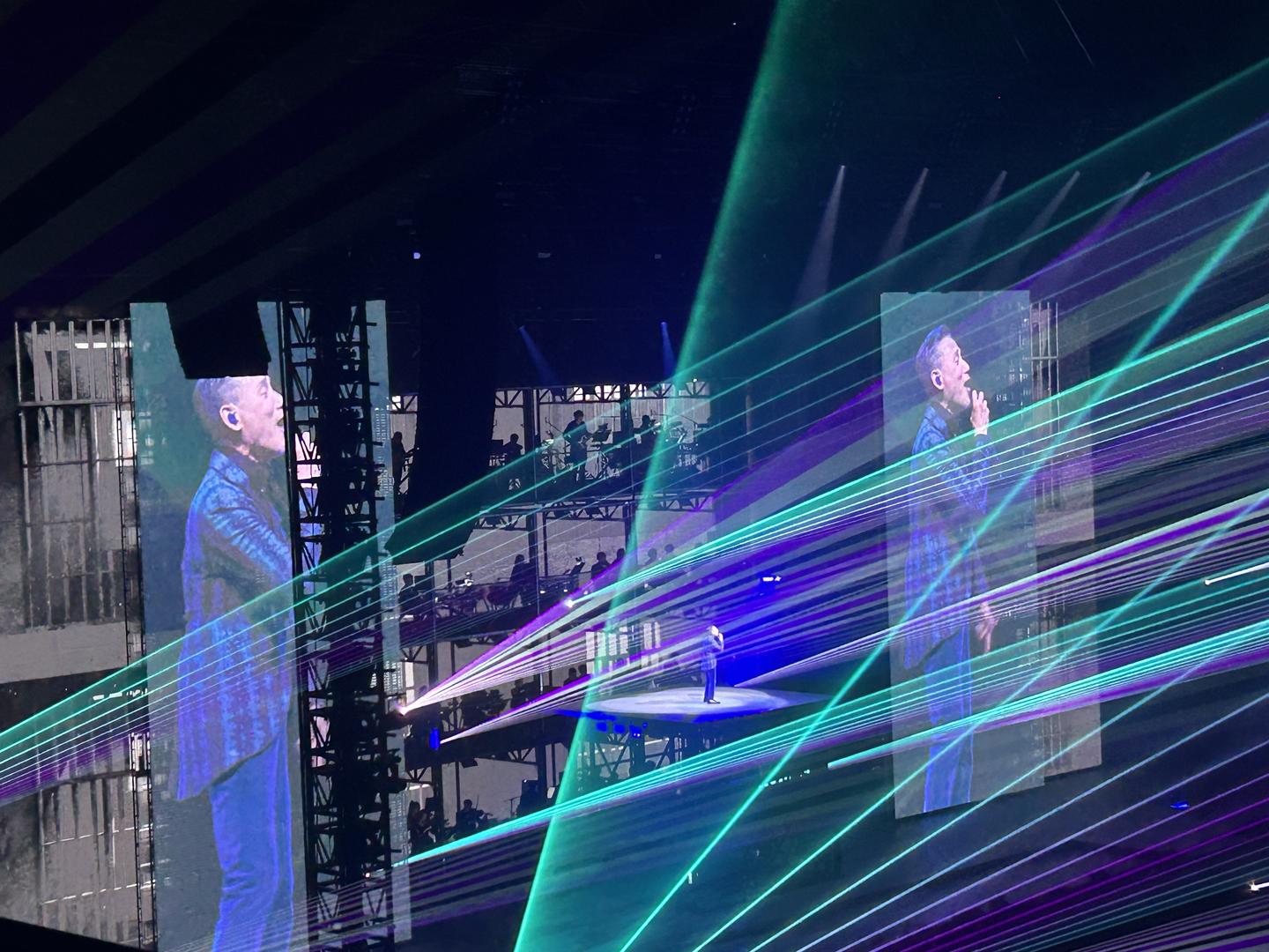 ▲张学友演唱会成都站现场