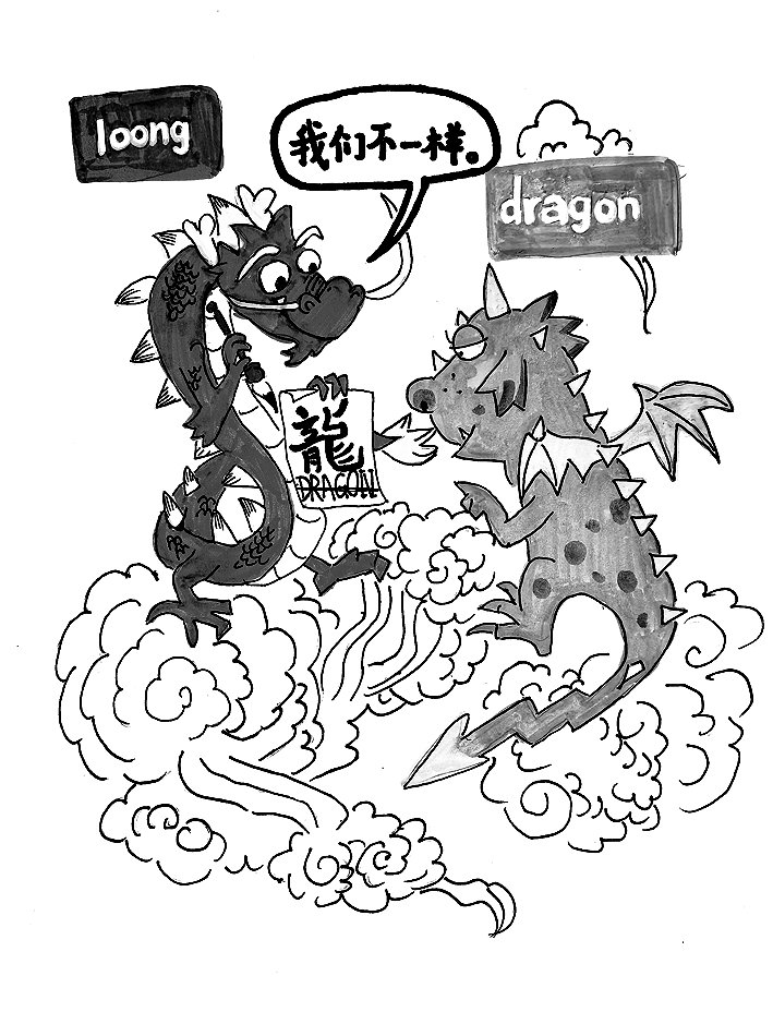 中国龙（loong）与外国龙（dragon）从历史到形象再到文化意涵都不同。资料图片
