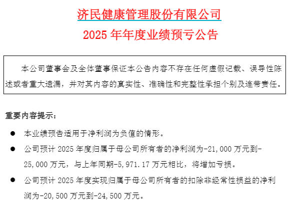 济民健康公告截图