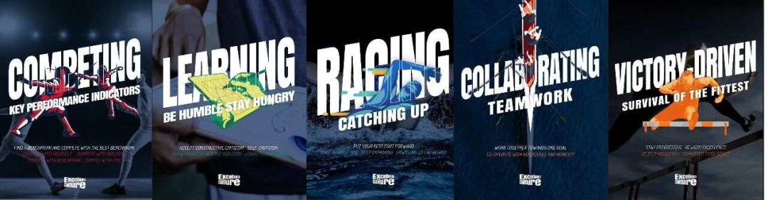 （比亚迪美洲销售事业部关于“比学赶帮胜”的宣传海报）