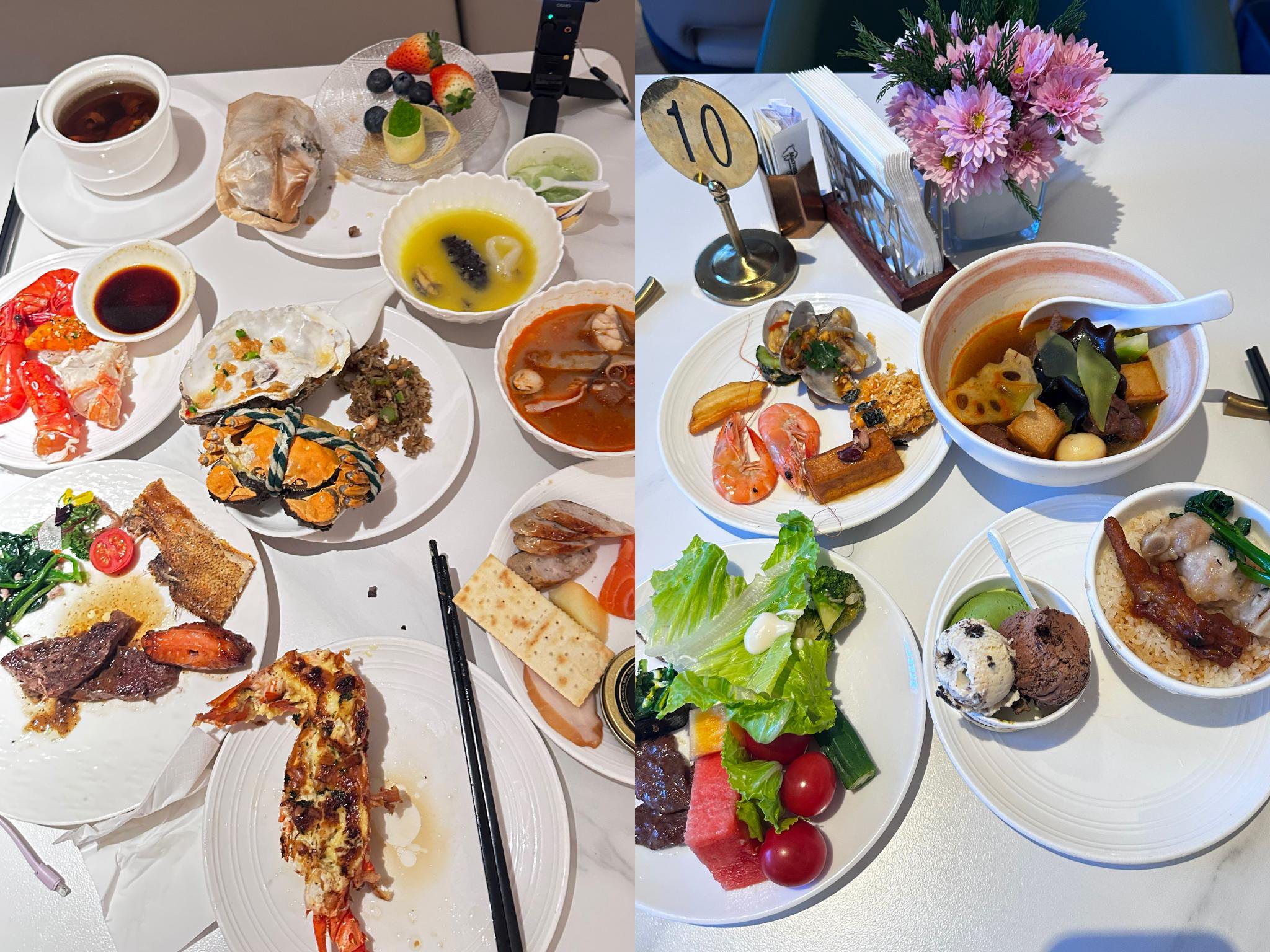 洗浴中心内提供的丰富自助菜品。时代财经摄