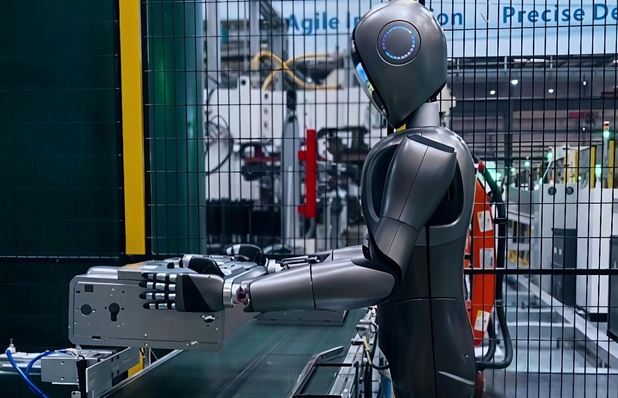 美的厨热芜湖工厂已落地人形机器人和智能体应用。资料照片