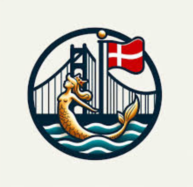 ▲丹麦网友设计的“新丹麦”（加州）标志