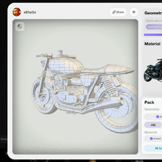 △Rodin Gen-2 Edit同步上线Smart Low-poly智能低模