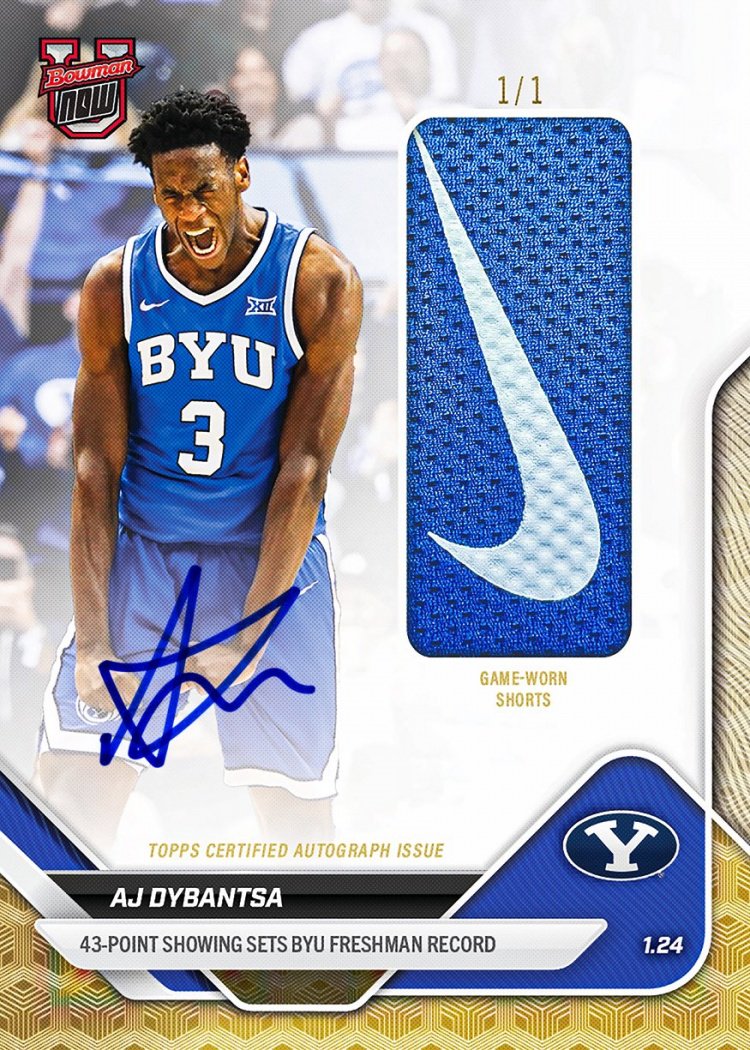 得要多少钱？迪班萨43分生涯之夜球裤被裁剪制作成1of1球星卡