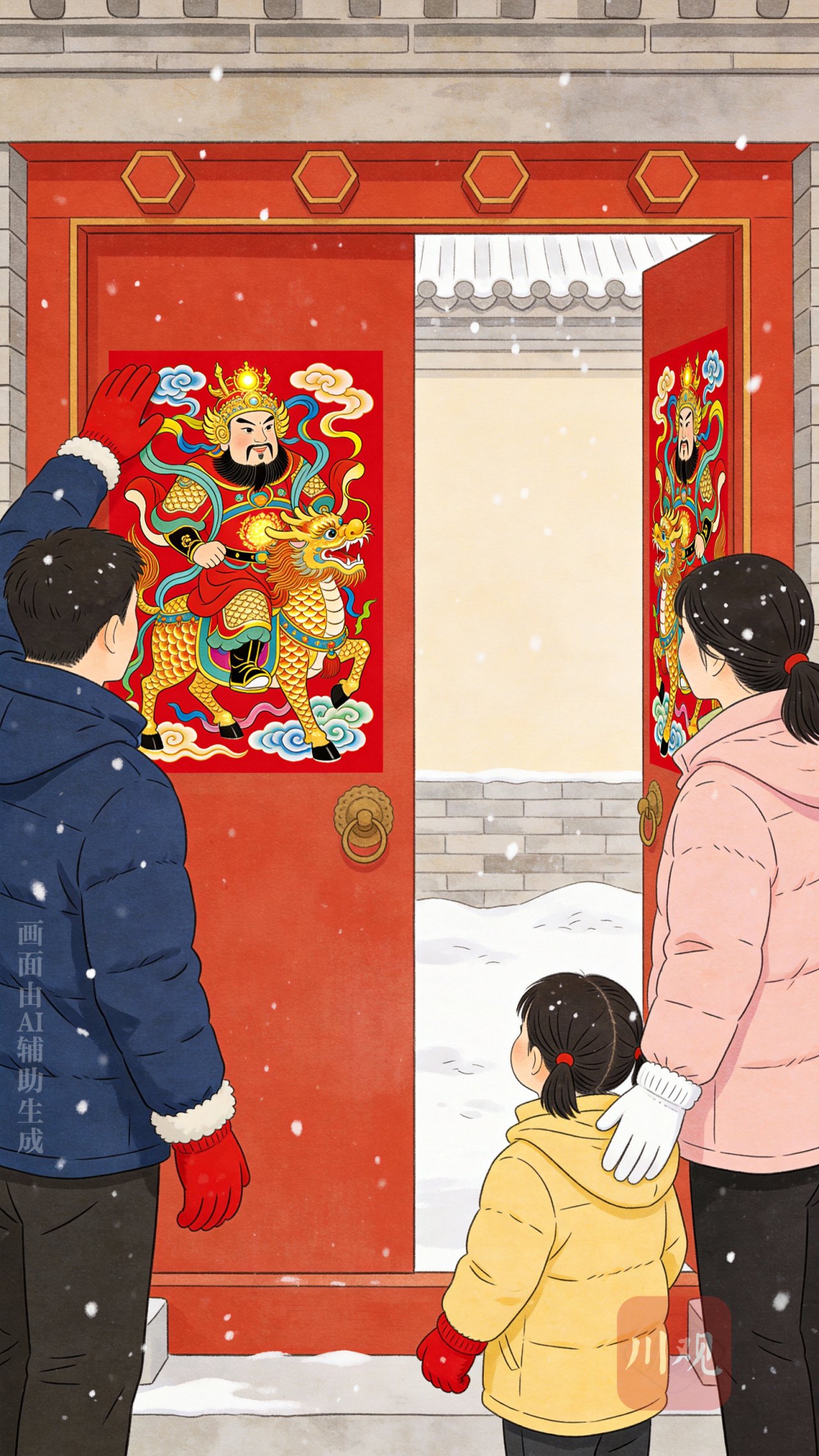 福画福年：有了年，就有了年画丨枕边书语|民间|塑料|门神|哆啦A梦|文化_手机新浪网