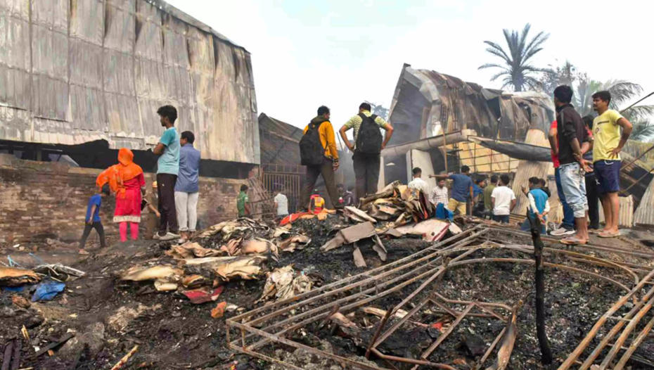 印度东部仓库火灾致至少19人死亡