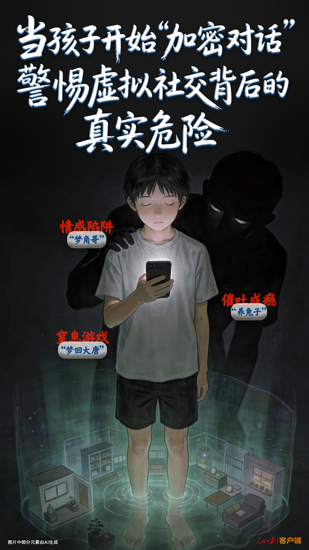 当孩子开始“加密对话”，警惕虚拟社交背后的真实危险