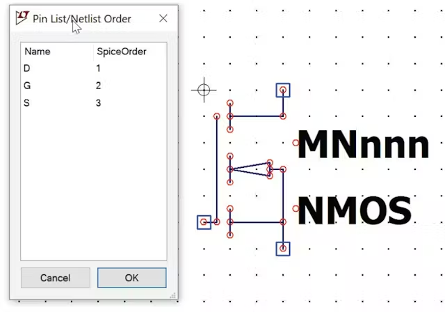  图 7.在符号编辑器中通过引脚表验证器件符号的引脚顺序