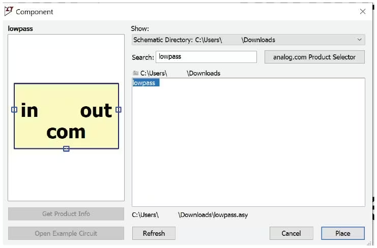 图 12.在原理图目录中查找新创建的器件符号