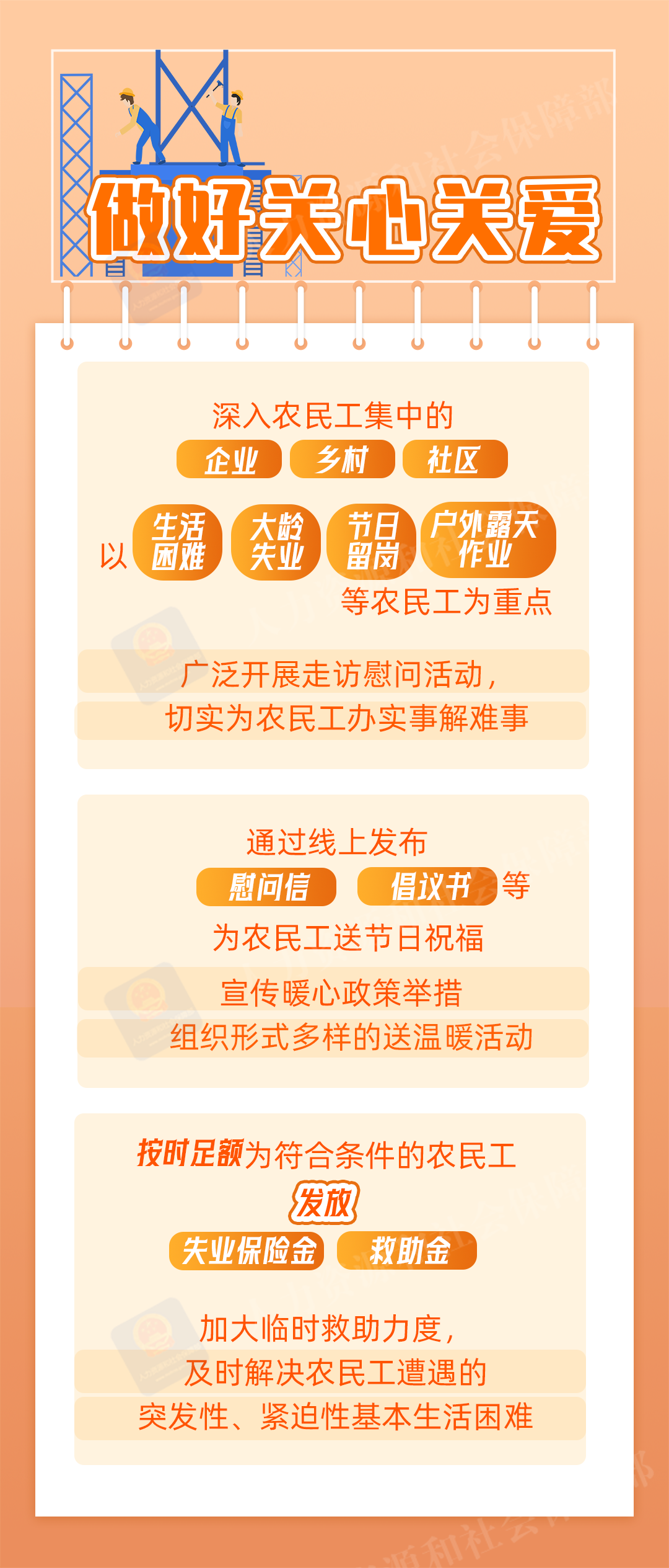 “春暖农民工”服务行动来啦！一图看懂