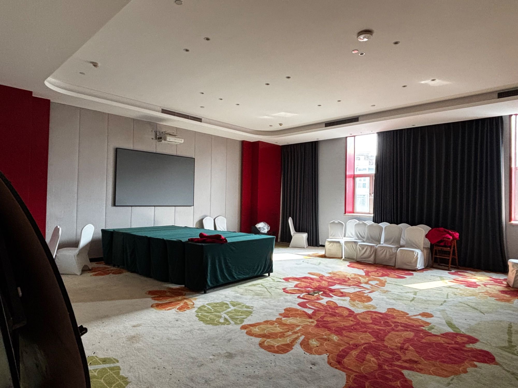 原定会场，时代周报记者2月5日中午拍摄