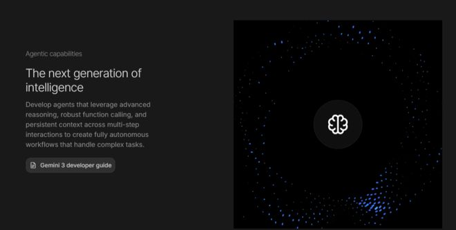 ▲谷歌Gemini 3介绍（图源：谷歌官网）