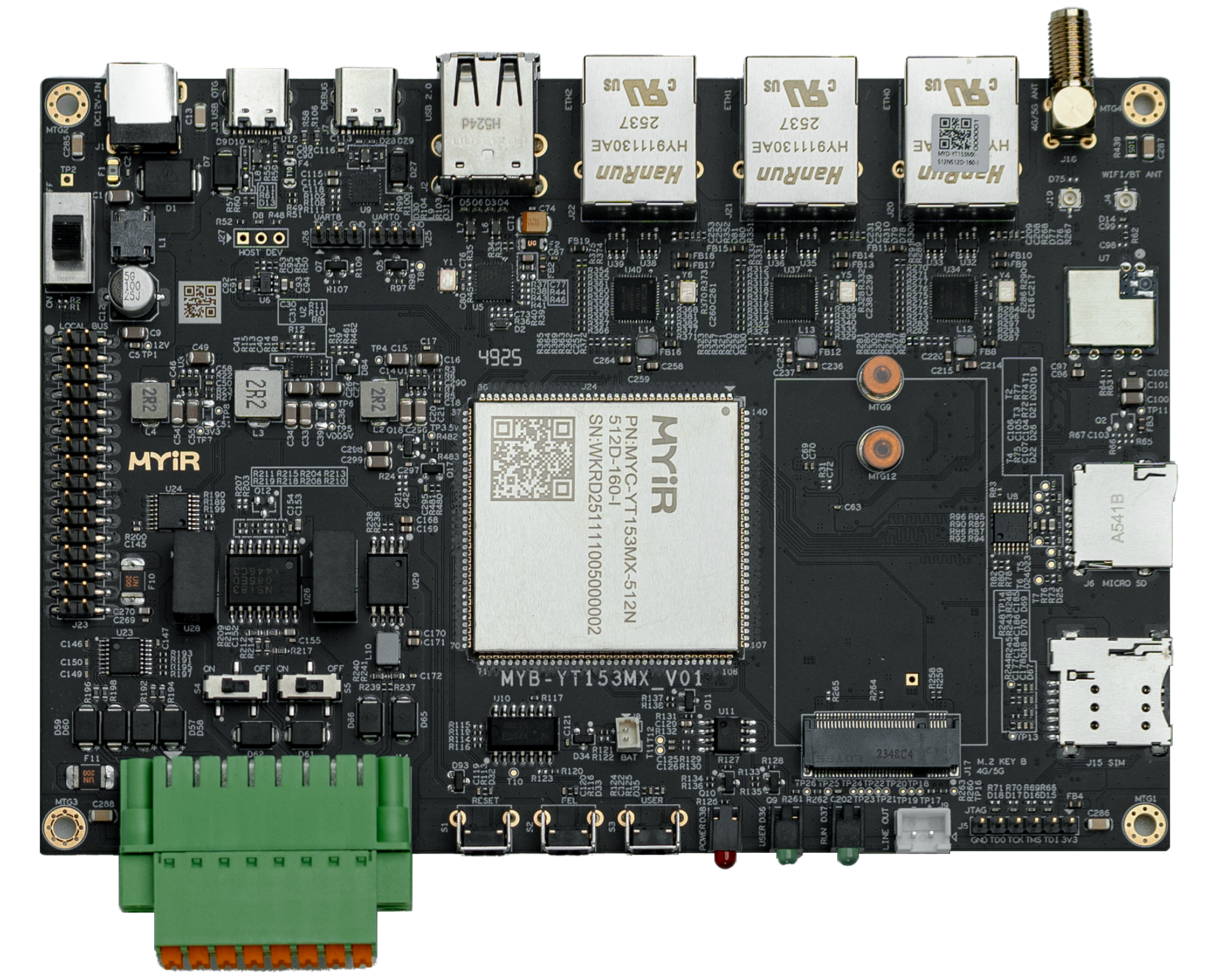 图 米尔基于全志T153核心板及开发板