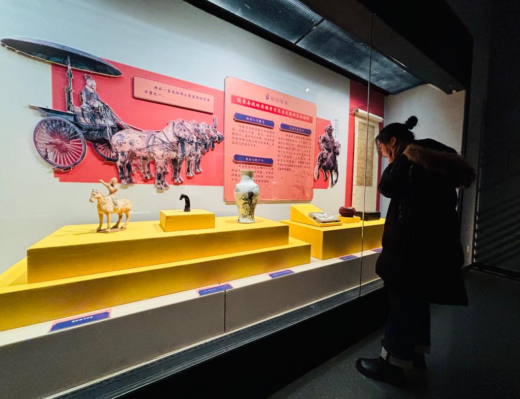 观众在天津博物馆参观馆藏马文物珍品.新华社记者 周润健 摄