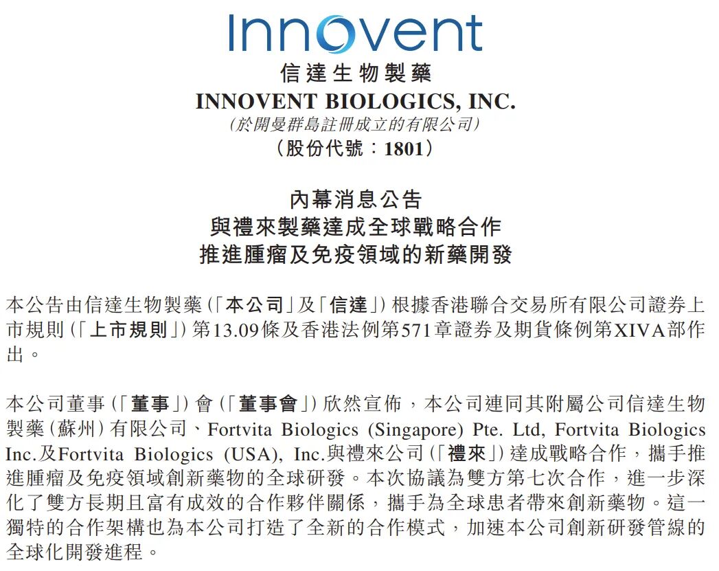 信达生物与礼来88.5亿美元合作深度解析:BD2.0模式的革命性突破