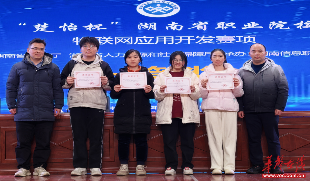 物联网应用开发赛项获奖师生​