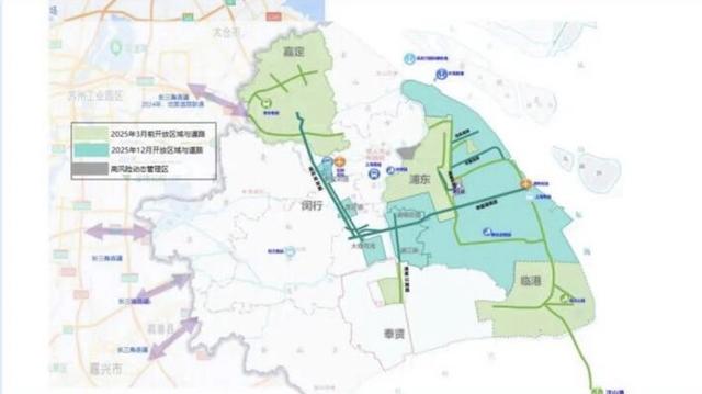 上海测试道路示意图（上海市交通委网站截图）