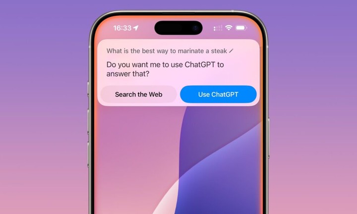 ▲ 目前 Siri 的 ChatGPT 集成
