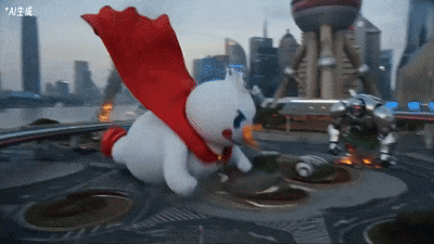 雪王大战生成视频 图源：影视飓风