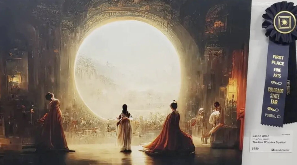 Midjourney生成的《天外歌剧院》