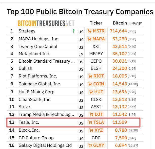 图片来源：Bitcoin Treasuries