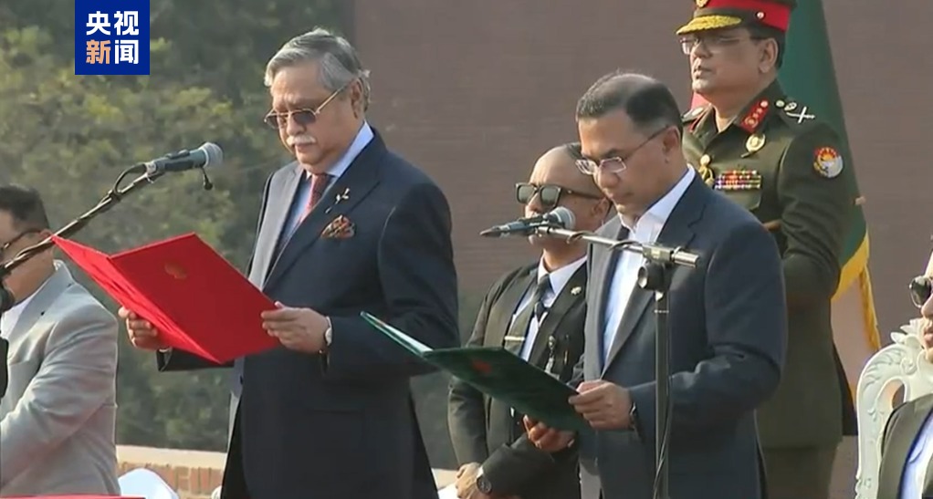 拉赫曼宣誓成为孟加拉国新一任总理