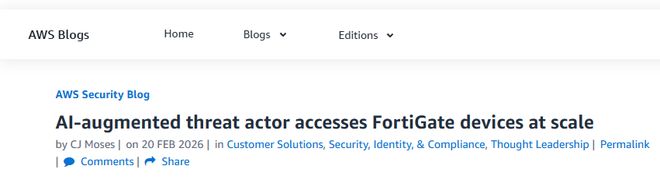 亚马逊报告揭露：一黑客团伙凭AI工具五周横扫600个防火墙 - 新浪财经