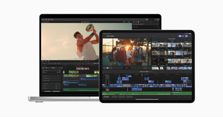 ▲ Mac 和 iPad 上的 Final Cut Pro