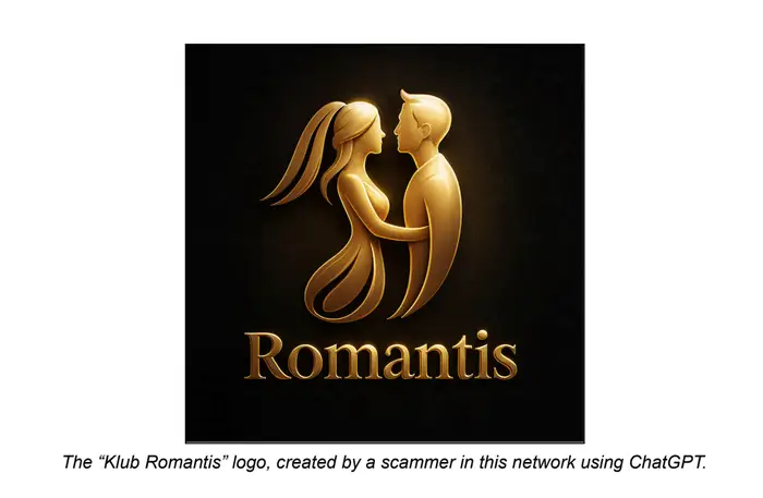 OpenAI 首先给出了一张截图，揭示了一场据称源自柬埔寨的“浪漫诈骗”活动。