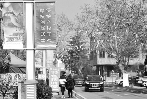 　　小镇上知识产权元素随处可见