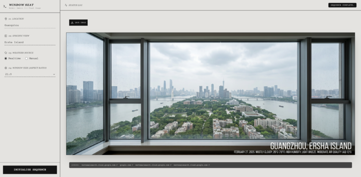 ▲体验地址：https://aistudio.google.com/apps/bundled/window_seat